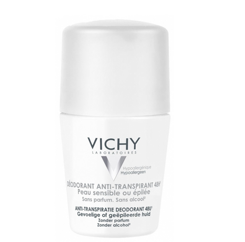 Vichy 48H Antiperspirant Deodorant for Sensitive or Shaved Skin Roll-On 50ml
